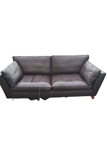 Leather sofa suite used - 3,
