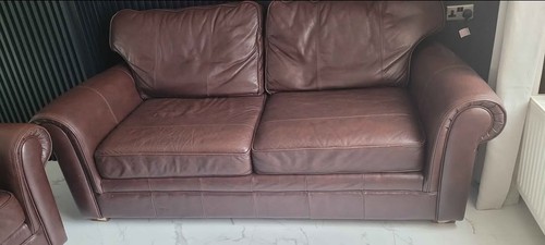 Mark spencer leather sofa - &,