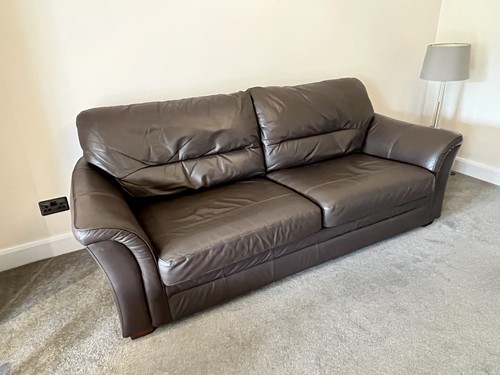 Large brown leather - m&s,