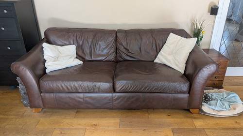 Abbey leather sofas - m&s, 2