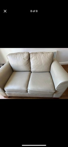 Two leather double seater - m&s,